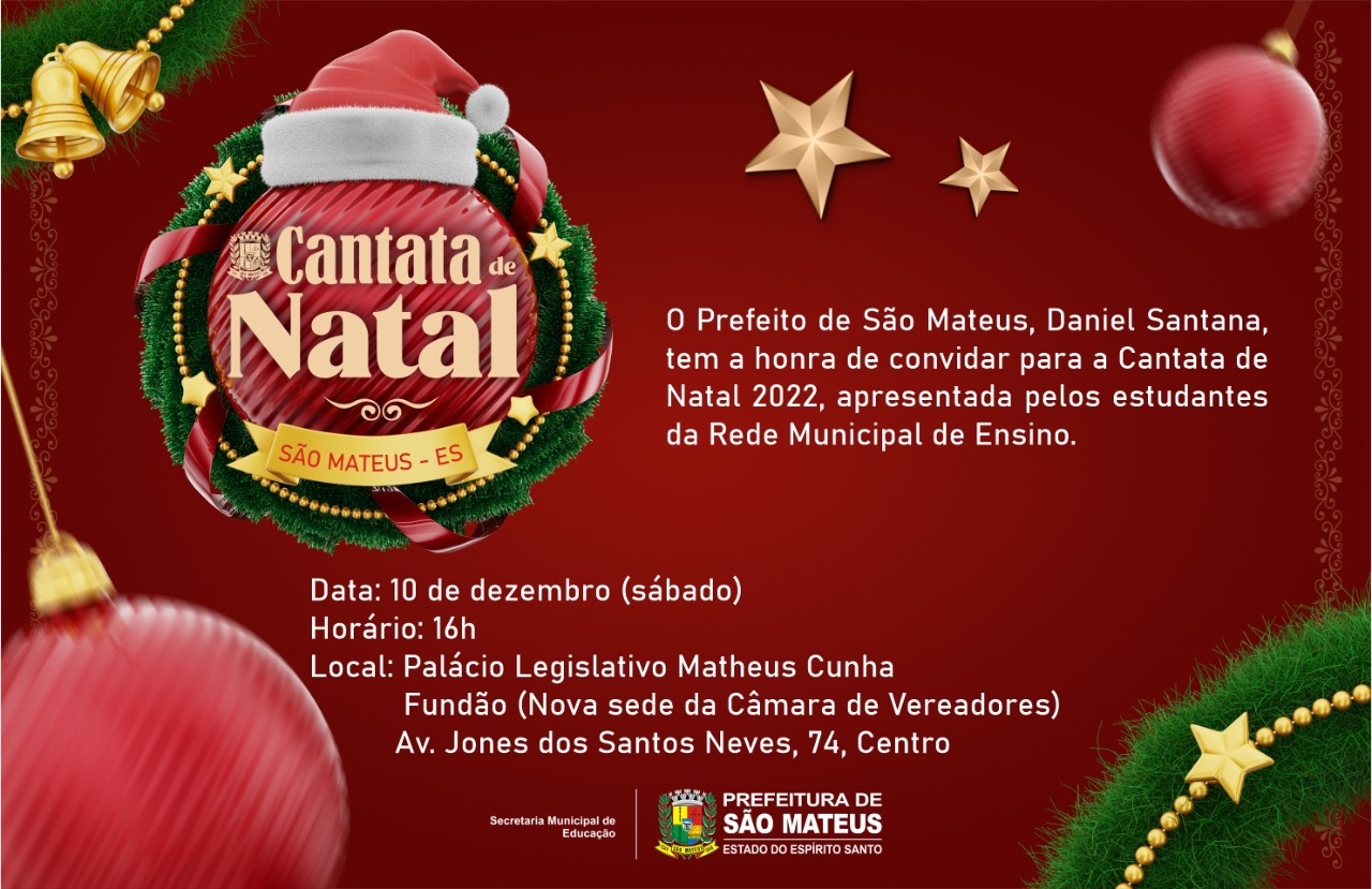 CONVITE: CANTATA DE NATAL DE SÃO MATEUS 2022