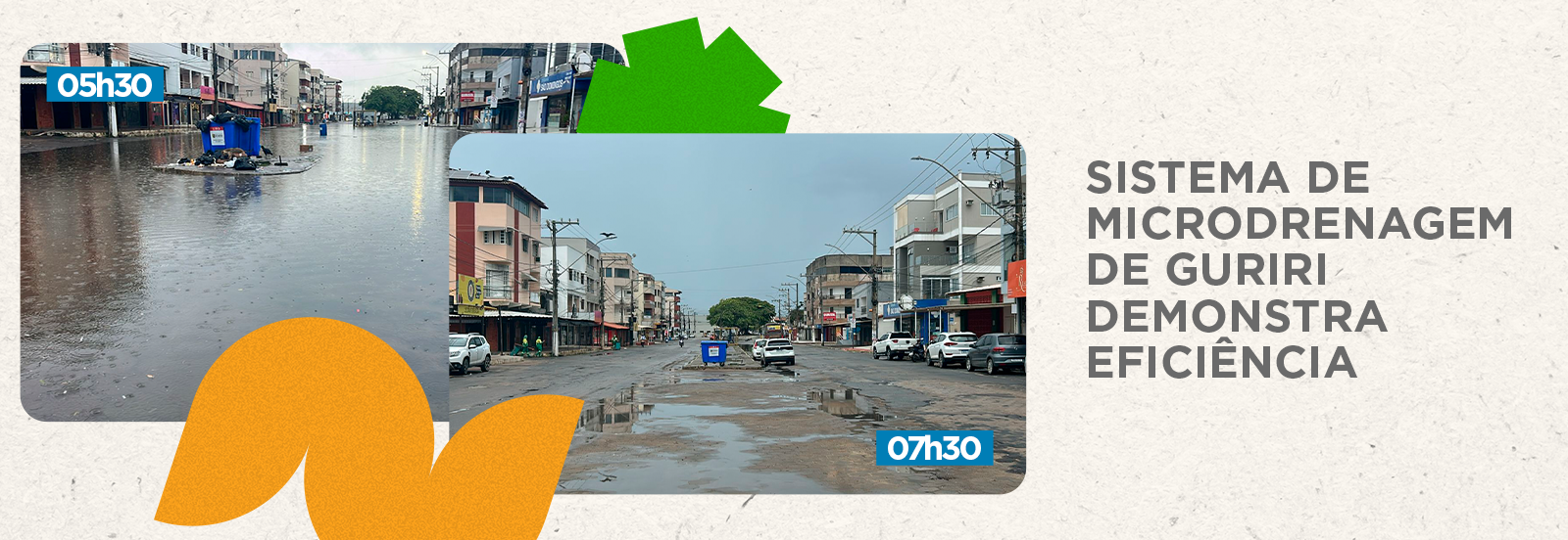 CHUVAS COLOCAM MICRODRENAGEM DE GURIRI À PROVA — E SISTEMA RESPONDE BEM