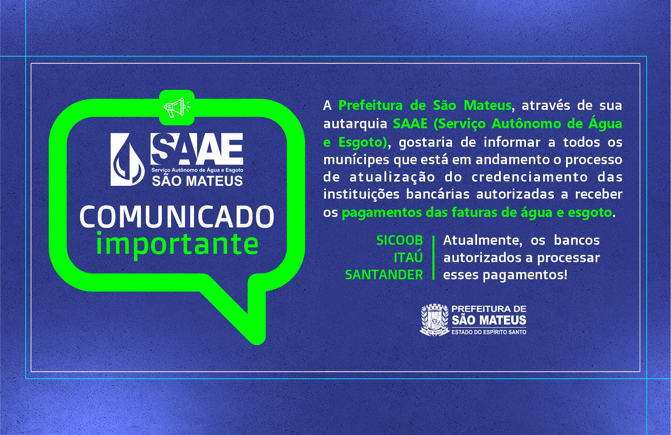 SAAE: COMUNICADO OFICIAL