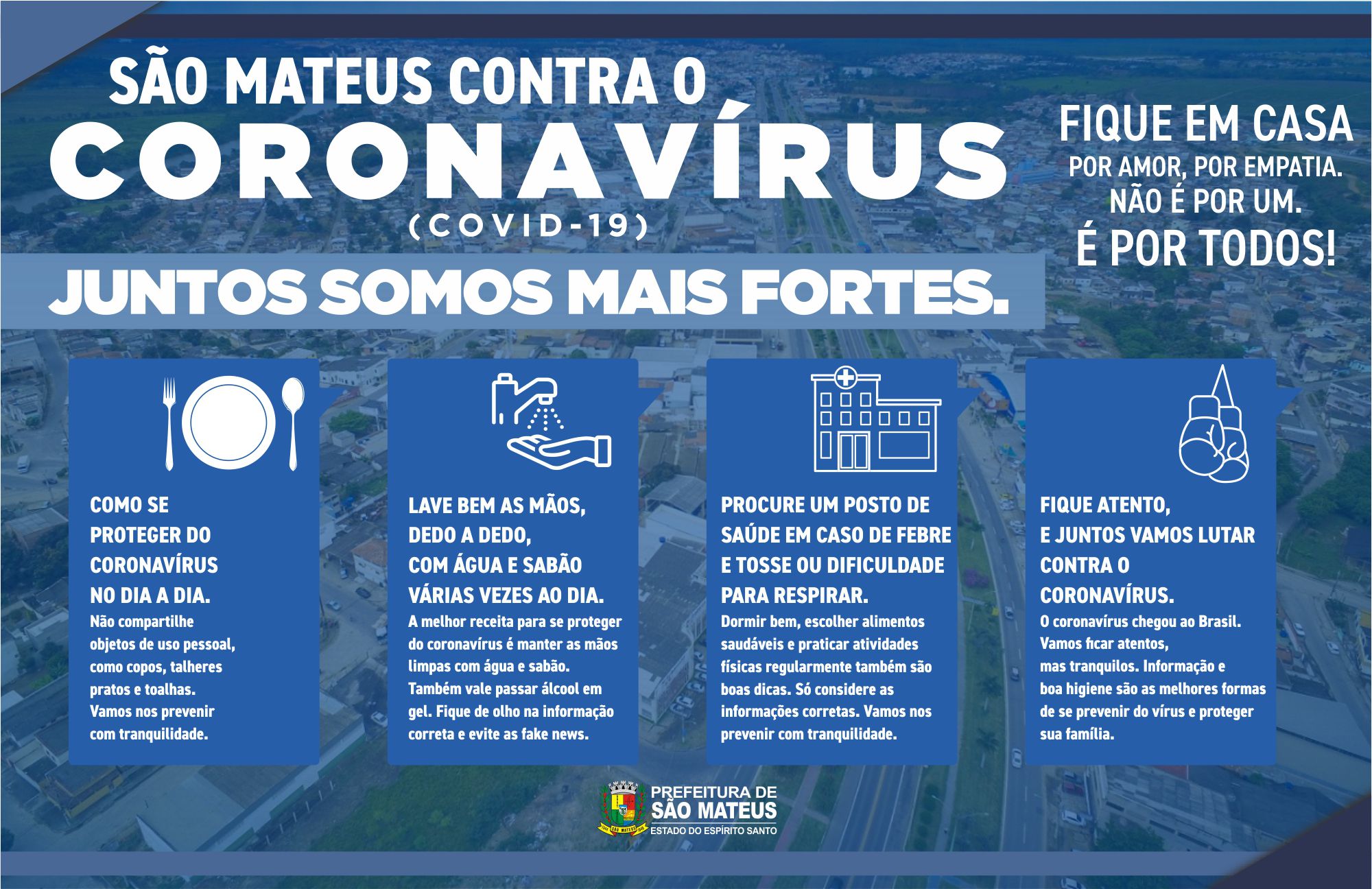 SÃO MATEUS CONTRA O CORONAVÍRUS (COVID-19)  JUNTOS SOMOS MAIS FORTES