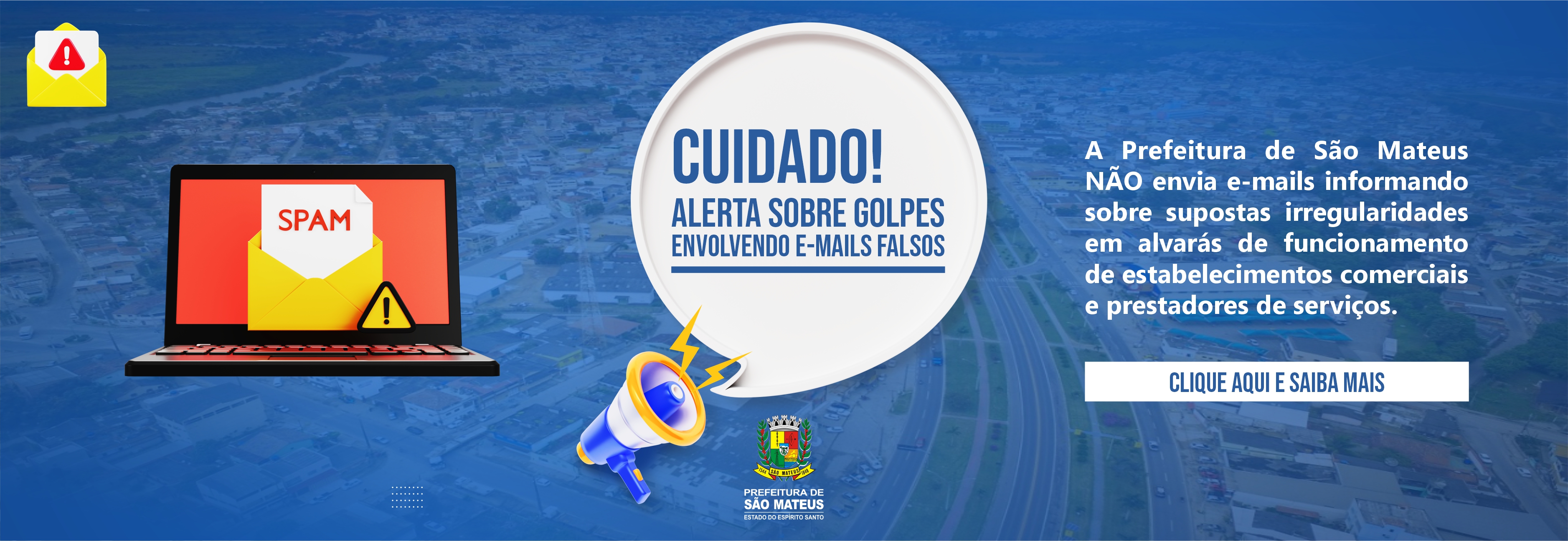 COMUNICADO IMPORTANTE: ALERTA SOBRE GOLPES ENVOLVENDO E-MAILS FALSOS