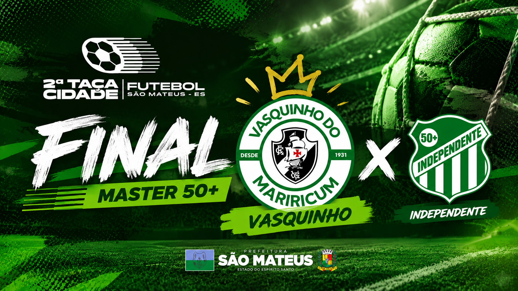 VASQUINHO CONQUISTA O TÍTULO DA CATEGORIA MASTER 50+ DA 2ª TAÇA DA CIDADE
